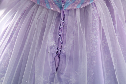 Wicked: For Good Part Two Galinda Dress with Crown Cosplay Costumes