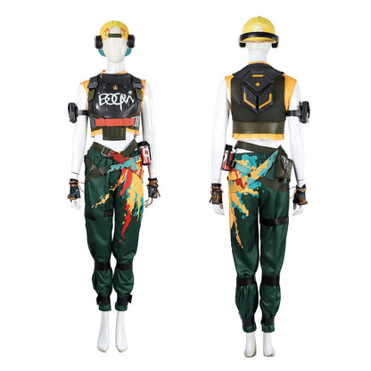 Valorant Raze Female Full Set Outfit Top Cosplay Costumes