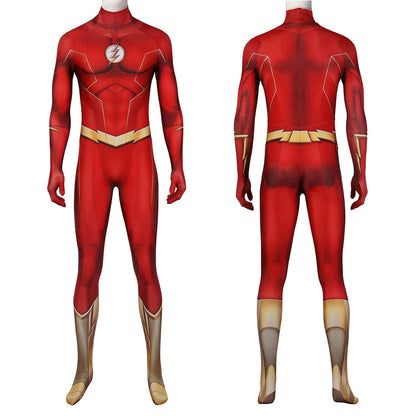The Flash season 8 Barry Allen Male Jumpsuit with Mask Cosplay Costumes