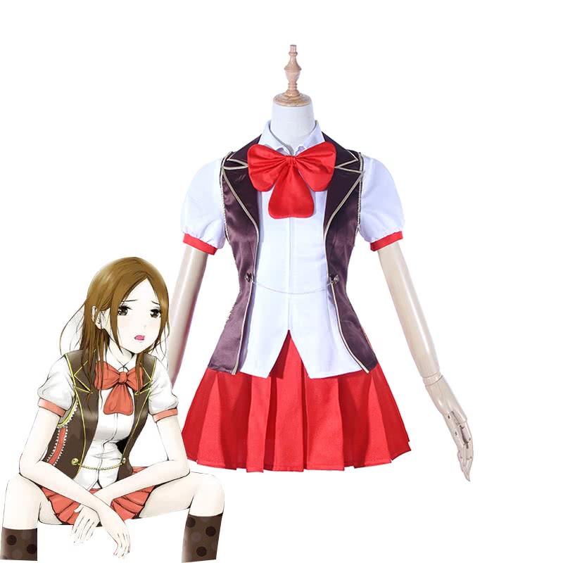 Back Street Girls Uniform Suit Red Skirt Tie Dress Cosplay Costume