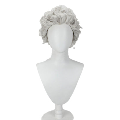 Baldur's Gate 3 Astarion Short Curly Grey Cosplay Wig