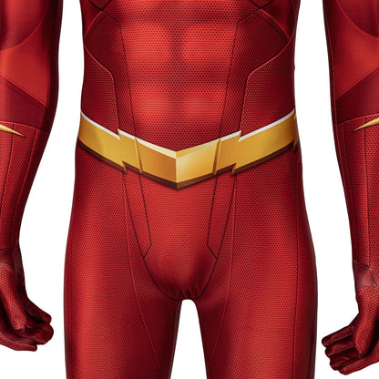 The Flash Season 5 Barry Allen Male Jumpsuit with Mask Costumes