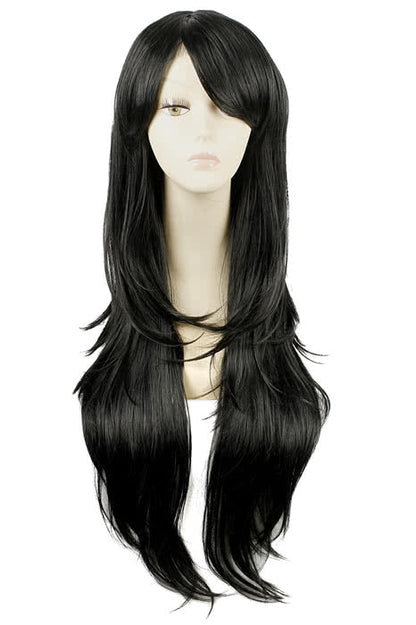 Beyond the Boundary Mitsuki Nase Black Long Anime Cosplay Wigs