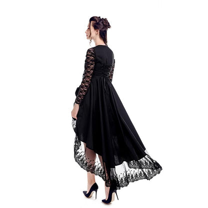 Black Sexy Gothic Victorian Dress Cosplay Costumes