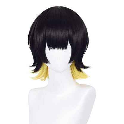 Blue Lock Bachira Meguru Black Mixed Yellow Cosplay Wigs