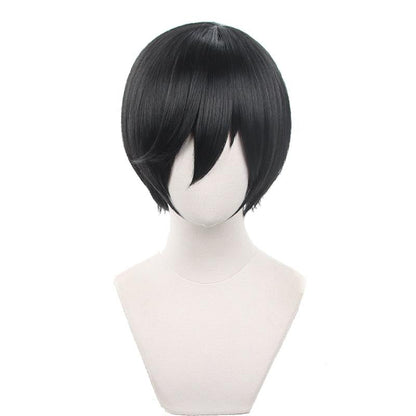 Blue Lock Itoshi Rin Short Black Cosplay Wigs
