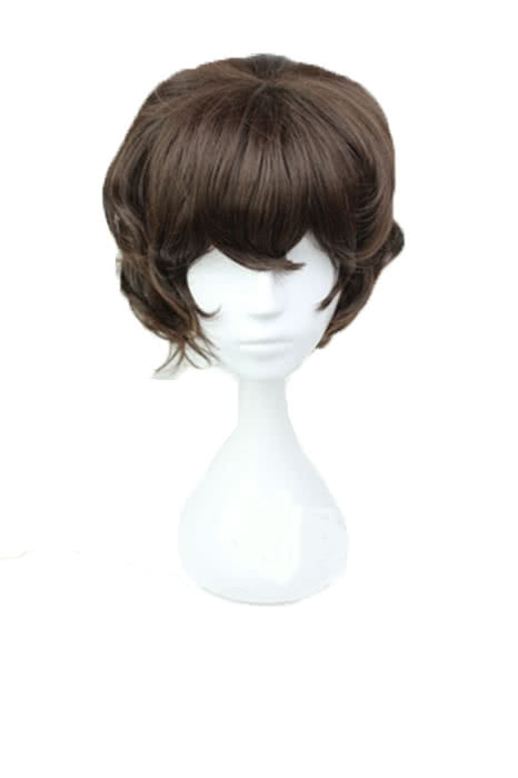 Bungo Stray Dogs Osamu Dazai Brown Synthetic Anime Cosplay Wigs