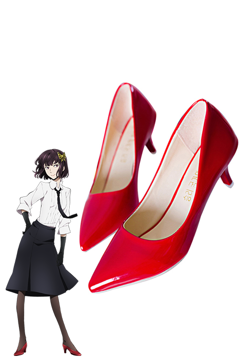 Bungou Stray Dogs Akiko Yosano Armed Detective Agency Cosplay Shoes Red Shoes