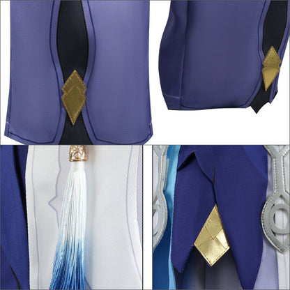 Honkai: Star Rail Sunday White Blue Outfit Carnival Cosplay Costumes