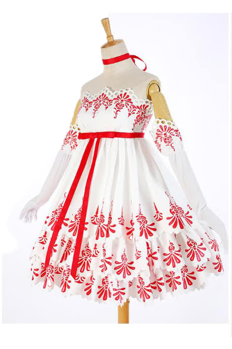 Presale Cardcaptor Sakura 20 Years Memorial  Cosplay Costumes Roses Dresses