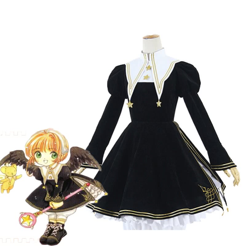 Cardcaptor Card Captor Sakura  Kinomoto Lolita Dress Cosplay Costume