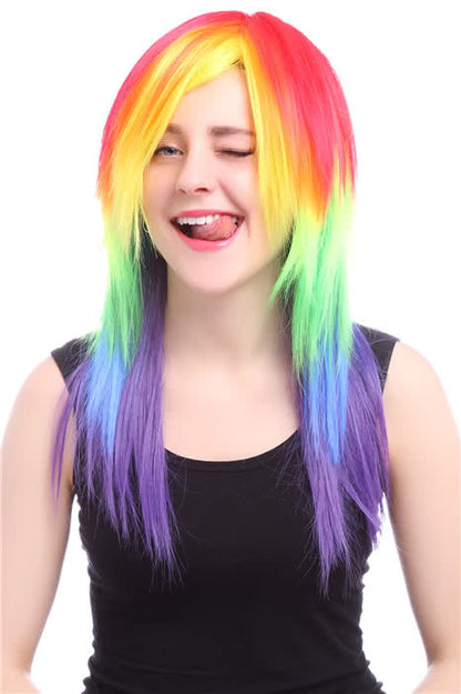 50cm Medium Cosplay Wig Rainbow My Little Pony Friendship Is Magic Party Hair