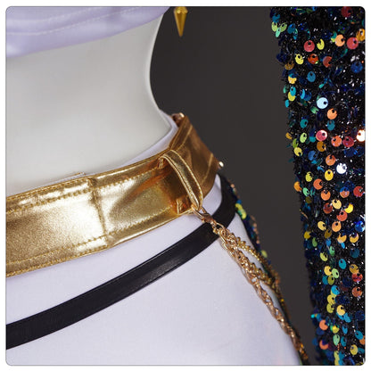 KPop Demon Hunters Rumi Zoey Mira Glitter Black Adult Kids Cosplay Costumes