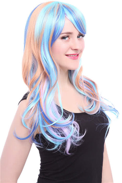 60cm Mix Color Long Wavy Fashion Wig