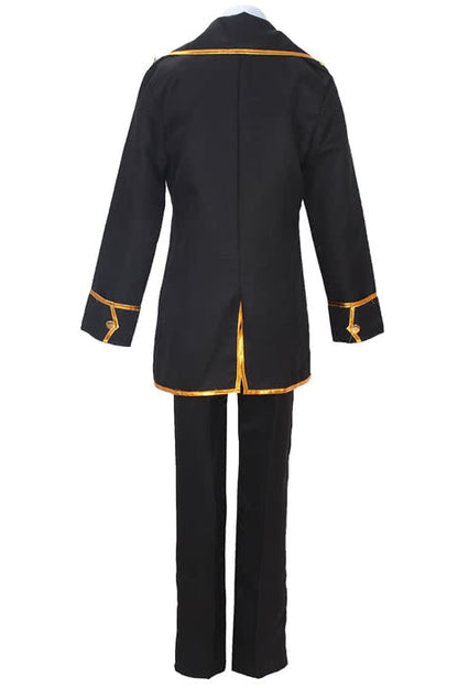 Gintama Earthworks Fourteen Lang Cosplay Costume Shinsengumi Uniform Black Uniform