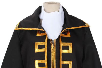 Gintama Earthworks Fourteen Lang Cosplay Costume Shinsengumi Uniform Black Uniform