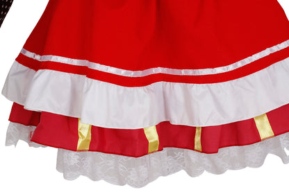 Love Live! Nishikino Maki Red Lovely Cosplay Costumes