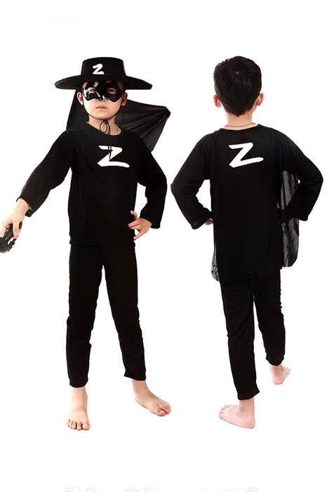 Halloween Children Zorro Cosplay Costumes