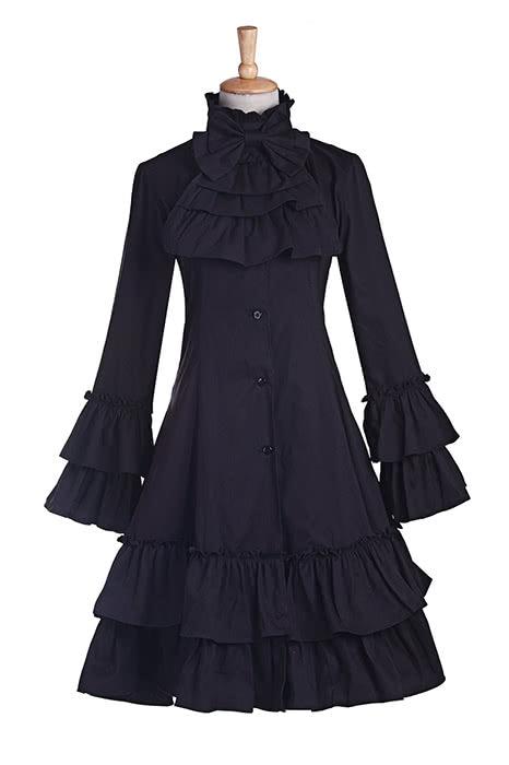 Sweet Love Cute Grey Short Dress With Bowknot Lolita Cosplay Costumes