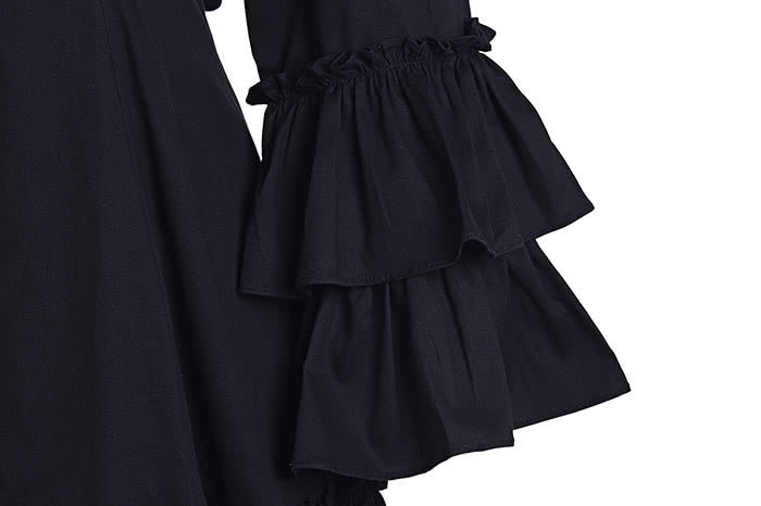 Sweet Love Cute Grey Short Dress With Bowknot Lolita Cosplay Costumes