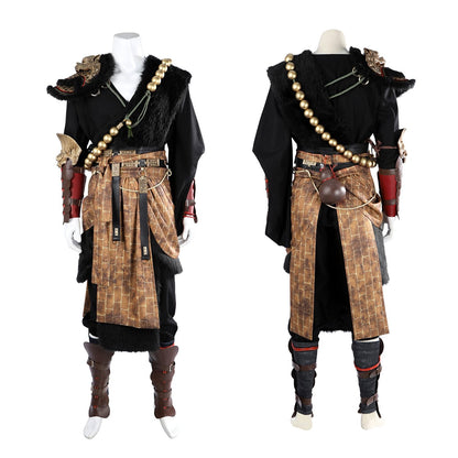 Black Myth: Wukong Ebongold Silk Robe Top Level Cosplay Costumes