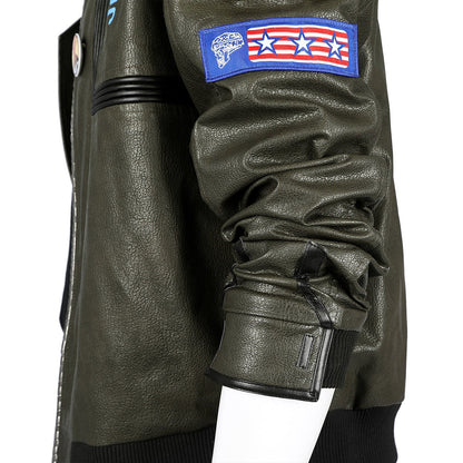 Cyberpunk 2077 V PU Leather Top Level Full Set Cosplay Costumes