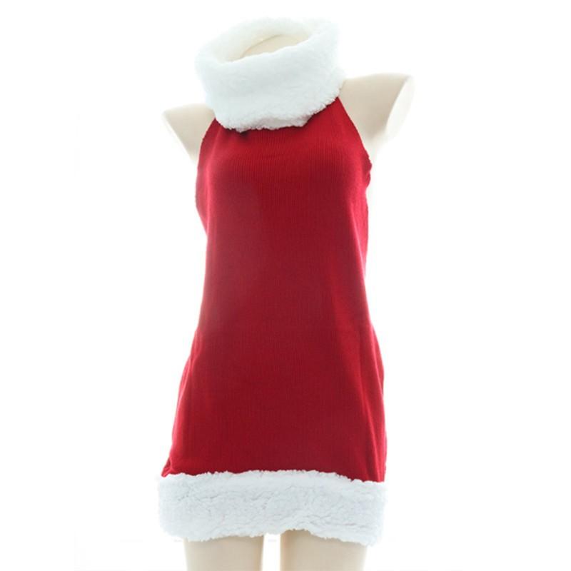 Christmas Backless Sweater Cosplay Costume