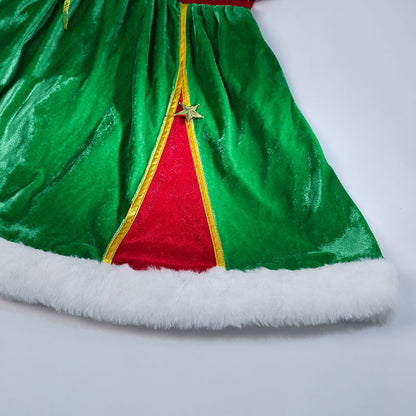 Last Batch Christmas Costume Red and Green Christmas Dress