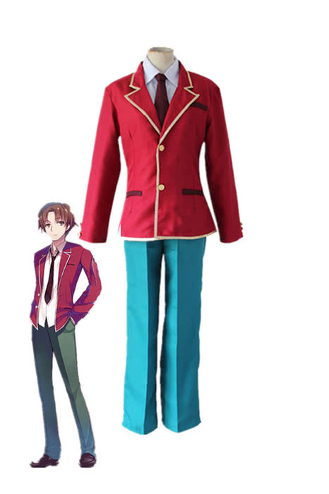 Classroom of the Ayanok¨­ji  Kiyotaka Red School Cosplay Costumes
