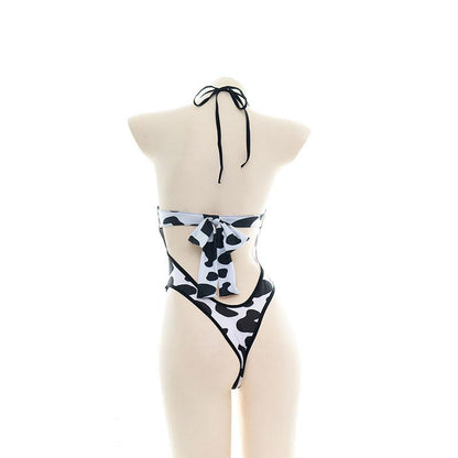 Cow Print Girl's Bodysuit Cosplay Costume