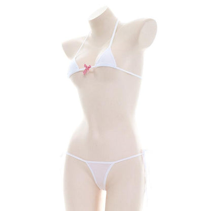 Cute Bow Tied Bikini 2 Color Cosplay Costume