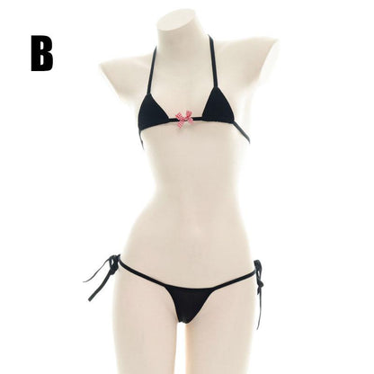Cute Bow Tied Bikini 2 Color Cosplay Costume
