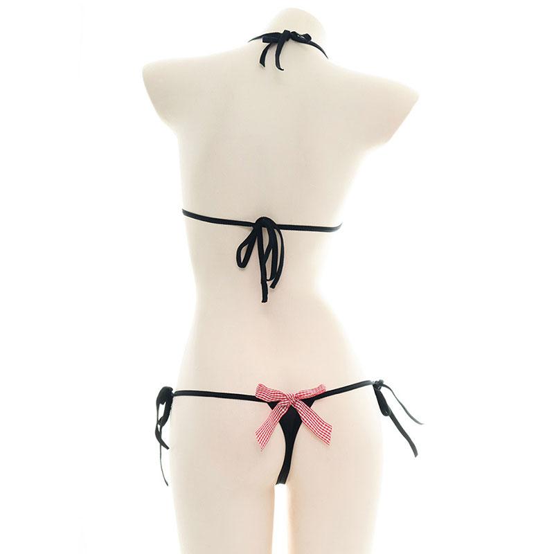 Cute Bow Tied Bikini 2 Color Cosplay Costume