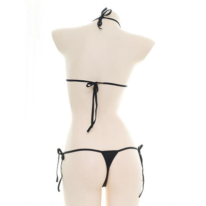 Cute Girly Embroidery Sexy Bikini 2 Colors Cosplay Costume