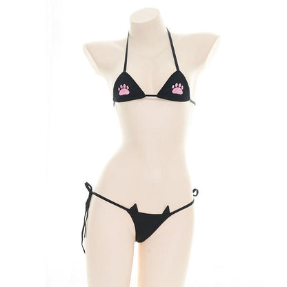 Cute Girly Embroidery Sexy Bikini 2 Colors Cosplay Costume