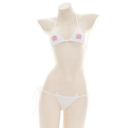 Cute Girly Embroidery Sexy Bikini 2 Colors Cosplay Costume