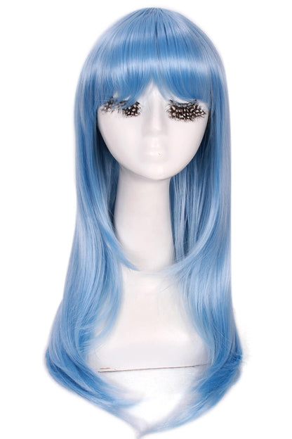 65cm Long 17 Colors Anime Straight Smooth Fashion Women Cosplay Wigs
