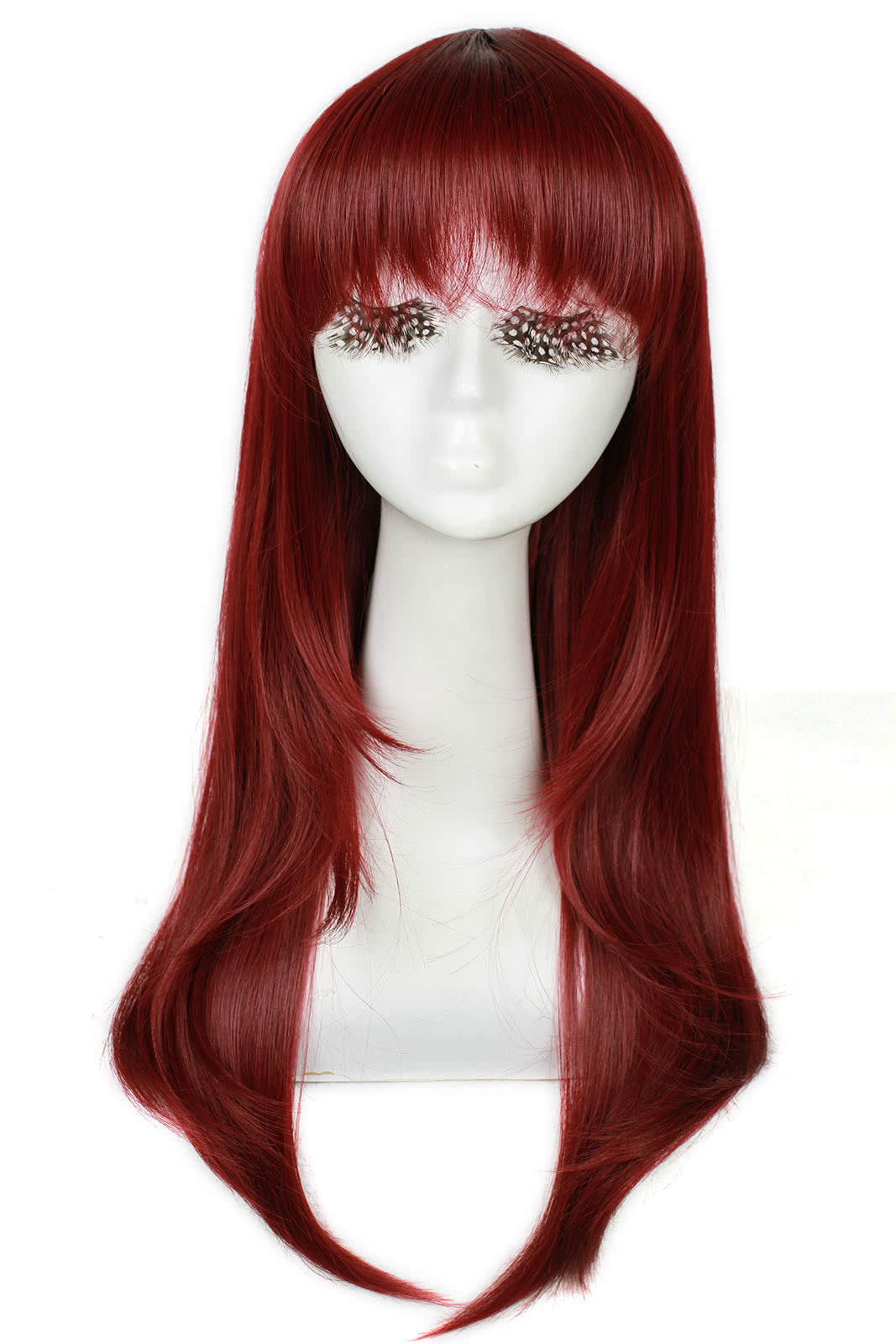 65cm Long 17 Colors Anime Straight Smooth Fashion Women Cosplay Wigs