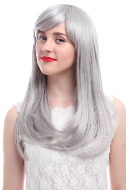 65cm Long 17 Colors Anime Straight Smooth Fashion Women Cosplay Wigs