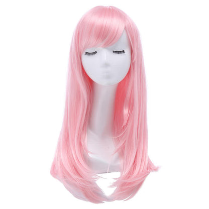 65cm Long 17 Colors Anime Straight Smooth Fashion Women Cosplay Wigs