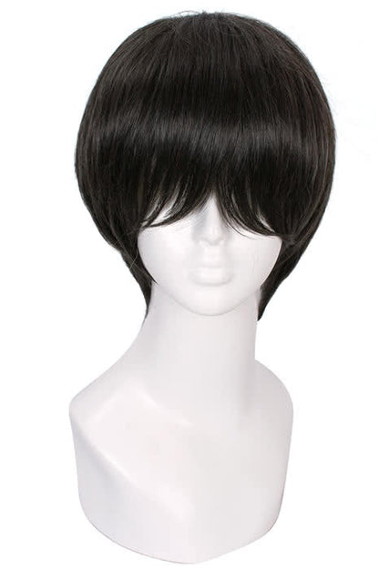 20cm Nase Hiroomi Cosplay Wig Short Black Hair