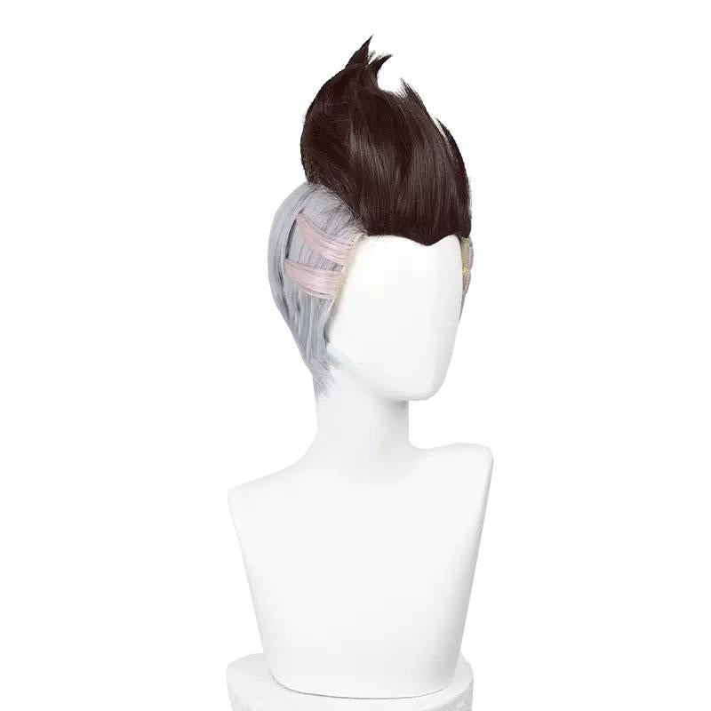 Cyberpunk Edgerunners David Brown Mixed Grey Cosplay Wigs