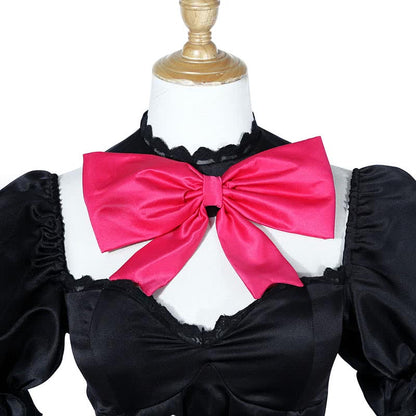 Game Overwatch OW D.Va DVA Hana Song pioneer black Dress Video Cosplay Costume