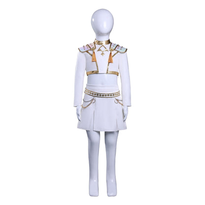 KPop Demon Hunters Zoey White Outfit Adult Kids Cosplay Costumes