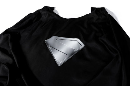 Superman Legacy Clark Kent Black Jumpsuit Cosplay Costumes