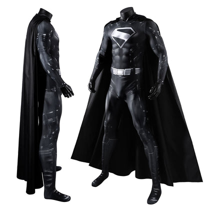 Superman Legacy Clark Kent Black Jumpsuit Cosplay Costumes