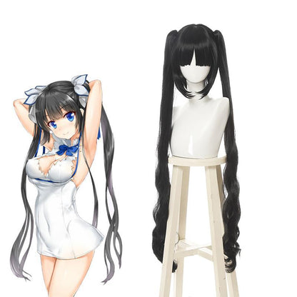 Danmachi/Is It Wrong to Try to Pick Up Girls in a Dungeon Hestia Black Long Cosplay Wigs