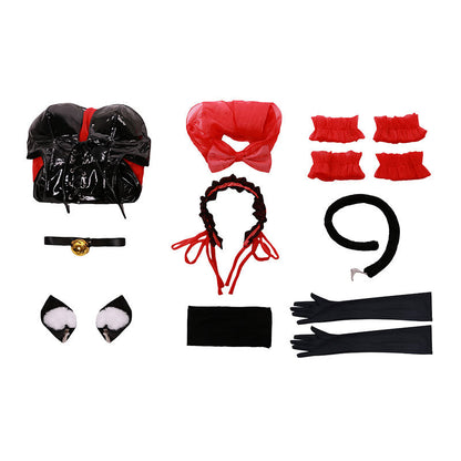 Date A Live Kurumi Tokisaki Fanart Bunny Cosplay Costume