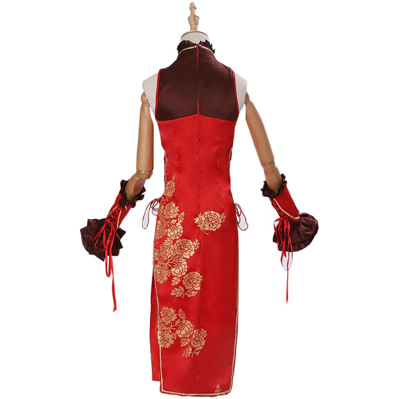 Date A Live Kurumi Tokisaki  New Year Red Cheongsam Cosplay Costume