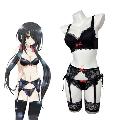 Date A Live Kurumi Tokisaki Sexy Underwear Cosplay Costume